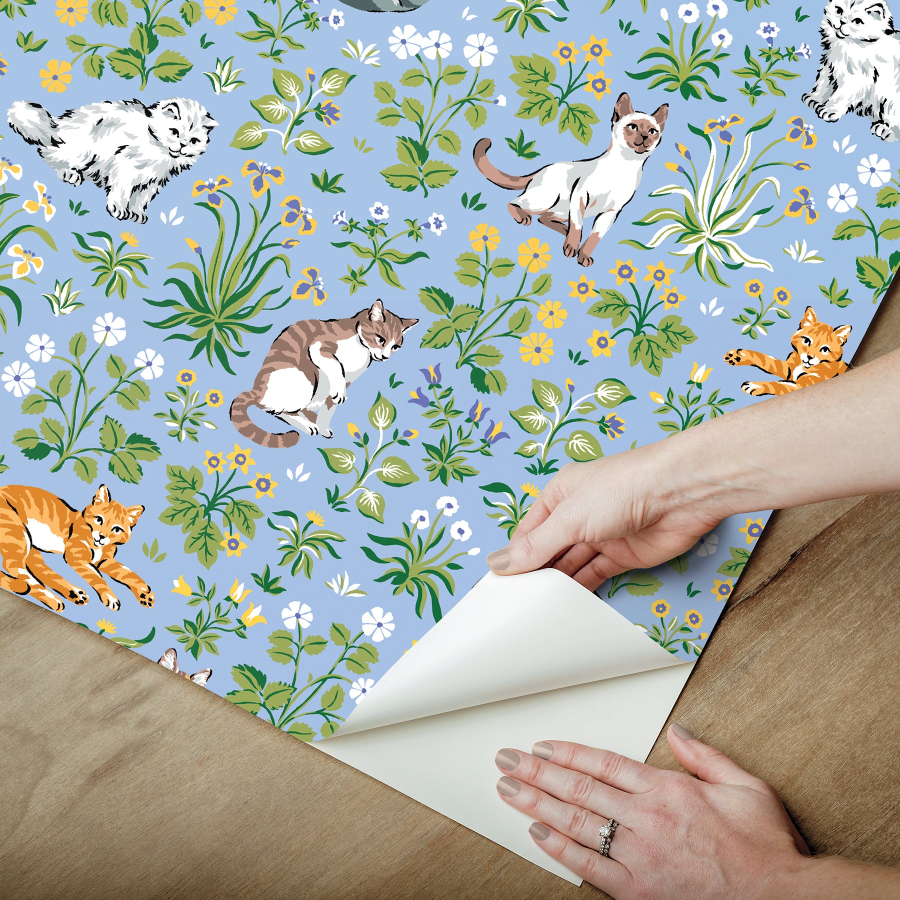 Must Love Cats P&S Wallpaper - how to peel