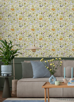 Must Love Cats P&S Wallpaper in a room setting
