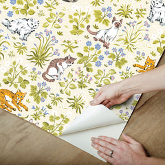 Must Love Cats P&S Wallpaper - how to peel