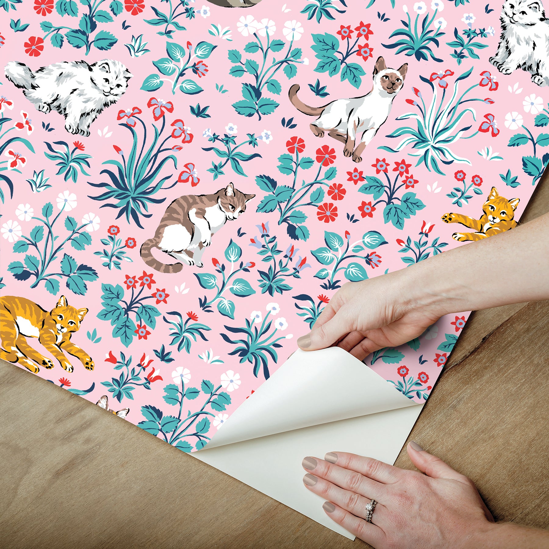 Must Love Cats P&S Wallpaper - how to peel