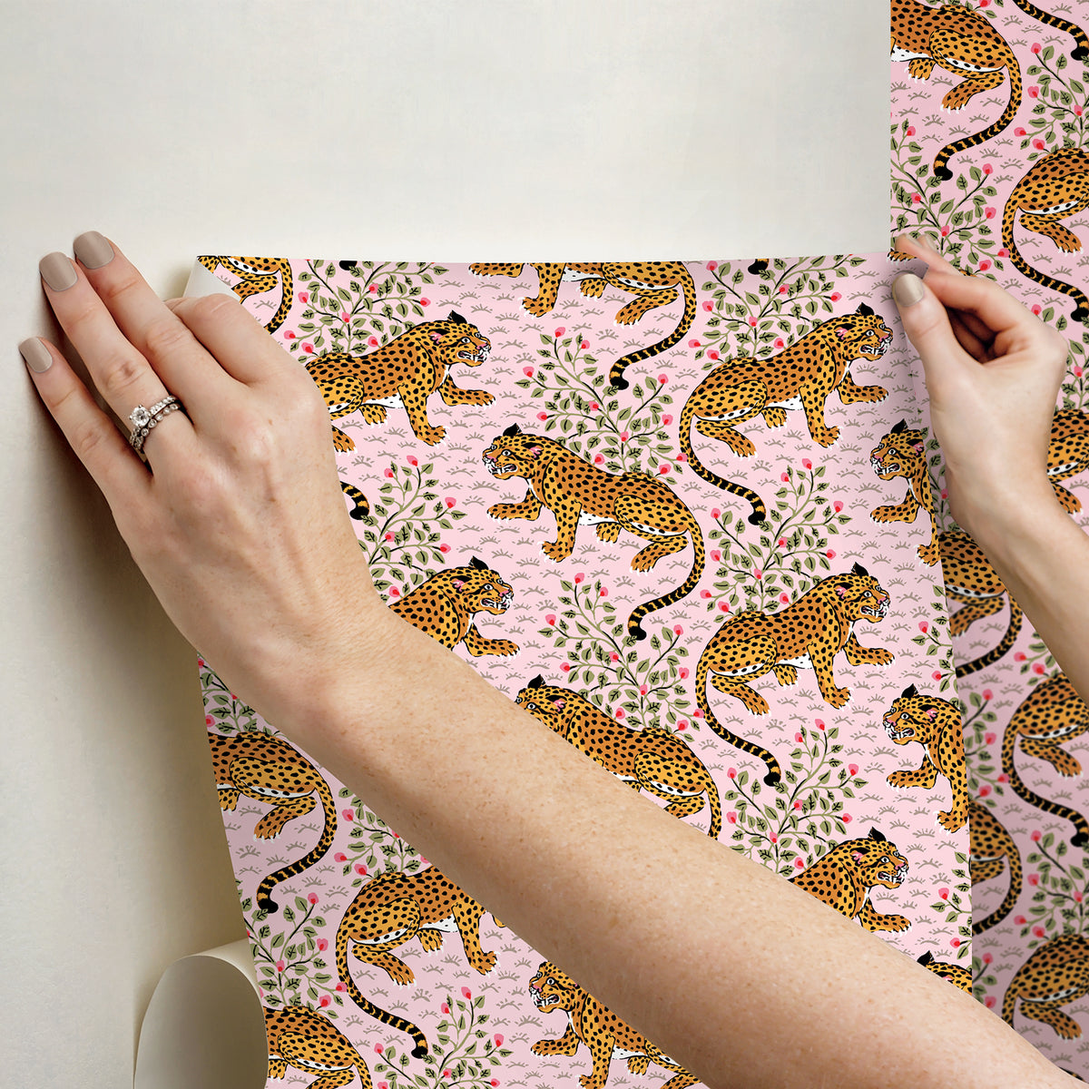 PFS6673-peel-and-stick-wallpaper-stick-application-step