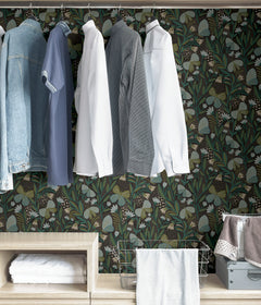 Pip & Lo Papillon Flutter Peel and Stick Wallpaper in a room setting