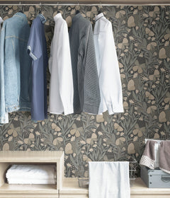 Pip & Lo Papillon Flutter Peel and Stick Wallpaper in a room setting