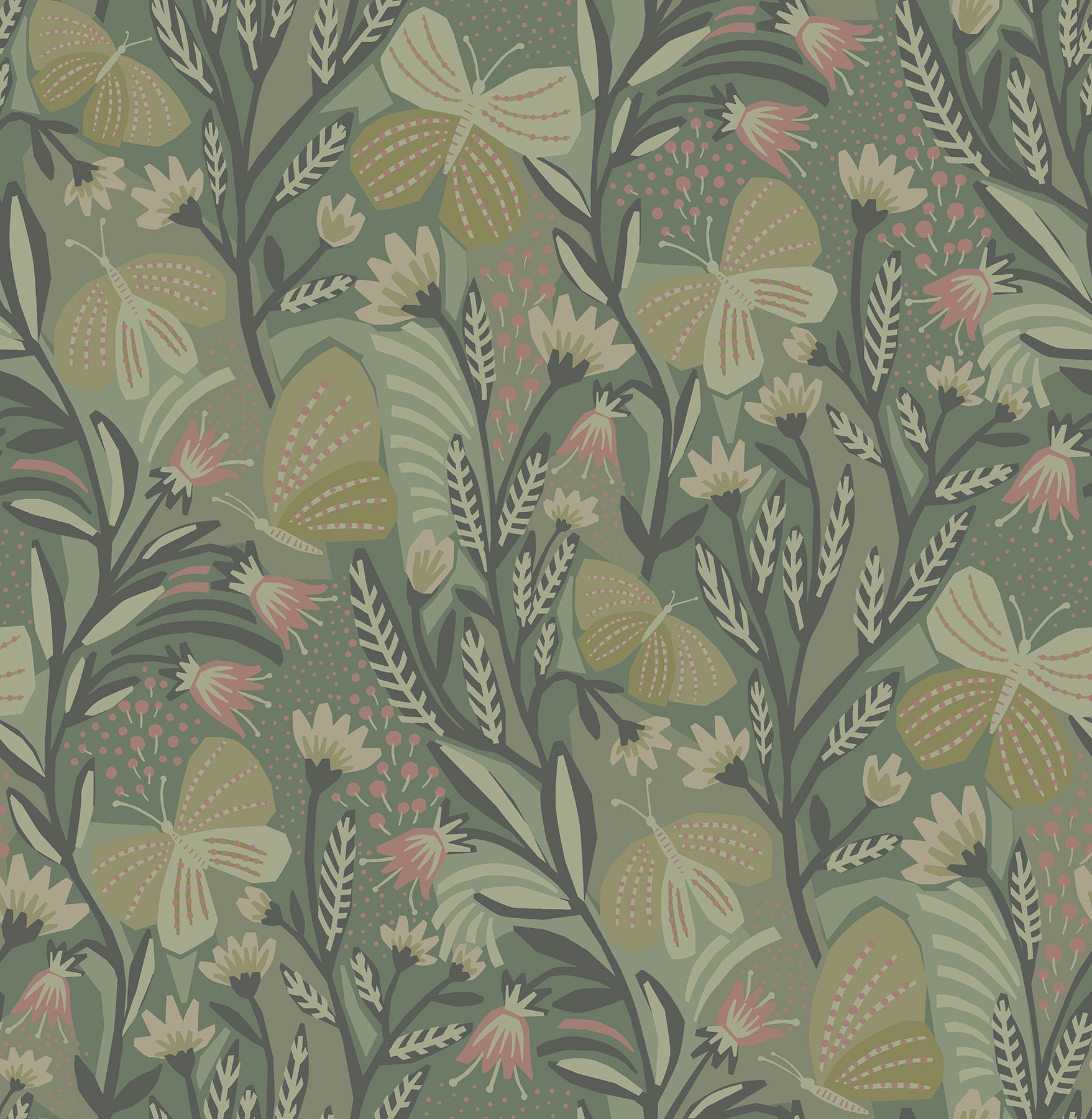 Pip & Lo Papillon Flutter Peel and Stick Wallpaper by WallPops