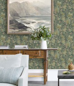 Pip & Lo Papillon Flutter Peel and Stick Wallpaper in a room setting