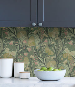 Pip & Lo Papillon Flutter Peel and Stick Wallpaper in a room setting