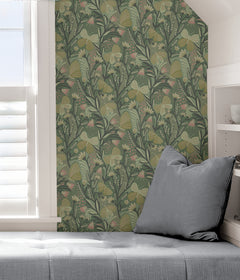 Pip & Lo Papillon Flutter Peel and Stick Wallpaper in a room setting