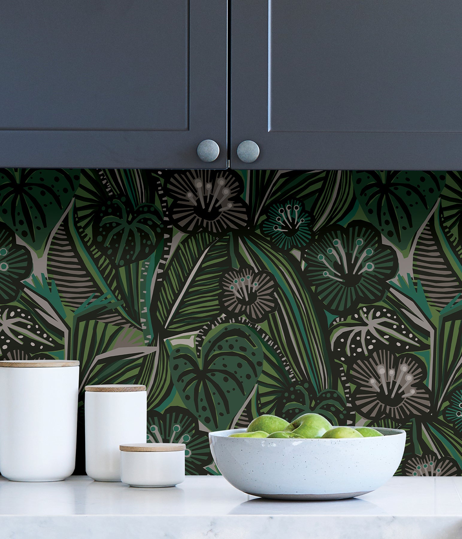 LotusLand P&S Wallpaper in a room setting