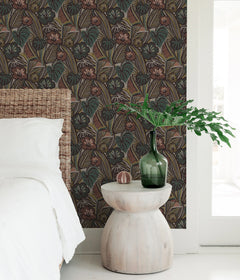 Pip & Lo Lotusland Peel and Stick Wallpaper in a room setting