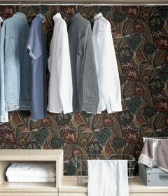 Pip & Lo Lotusland Peel and Stick Wallpaper in a room setting