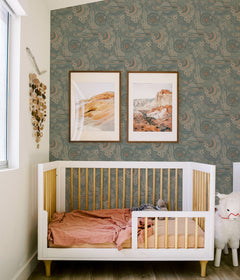 Pip & Lo Ethereal Cosmos Peel and Stick Wallpaper in a room setting