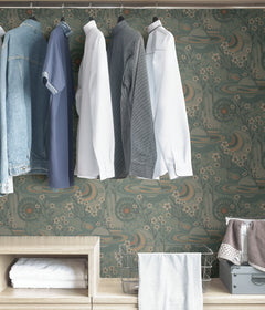 Pip & Lo Ethereal Cosmos Peel and Stick Wallpaper in a room setting