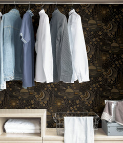 Ethereal Cosmos P&S Wallpaper in a room setting