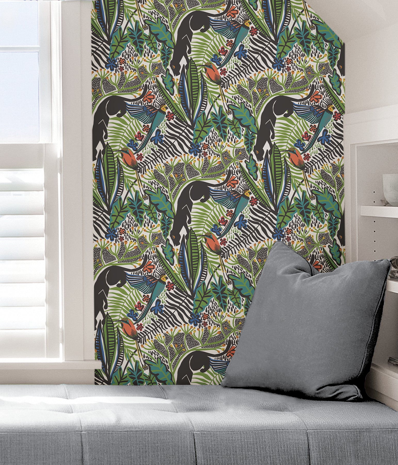 Pip & Lo Poise Peel and Stick Wallpaper in a room setting