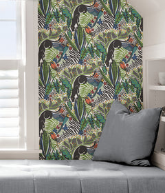 Pip & Lo Poise Peel and Stick Wallpaper in a room setting