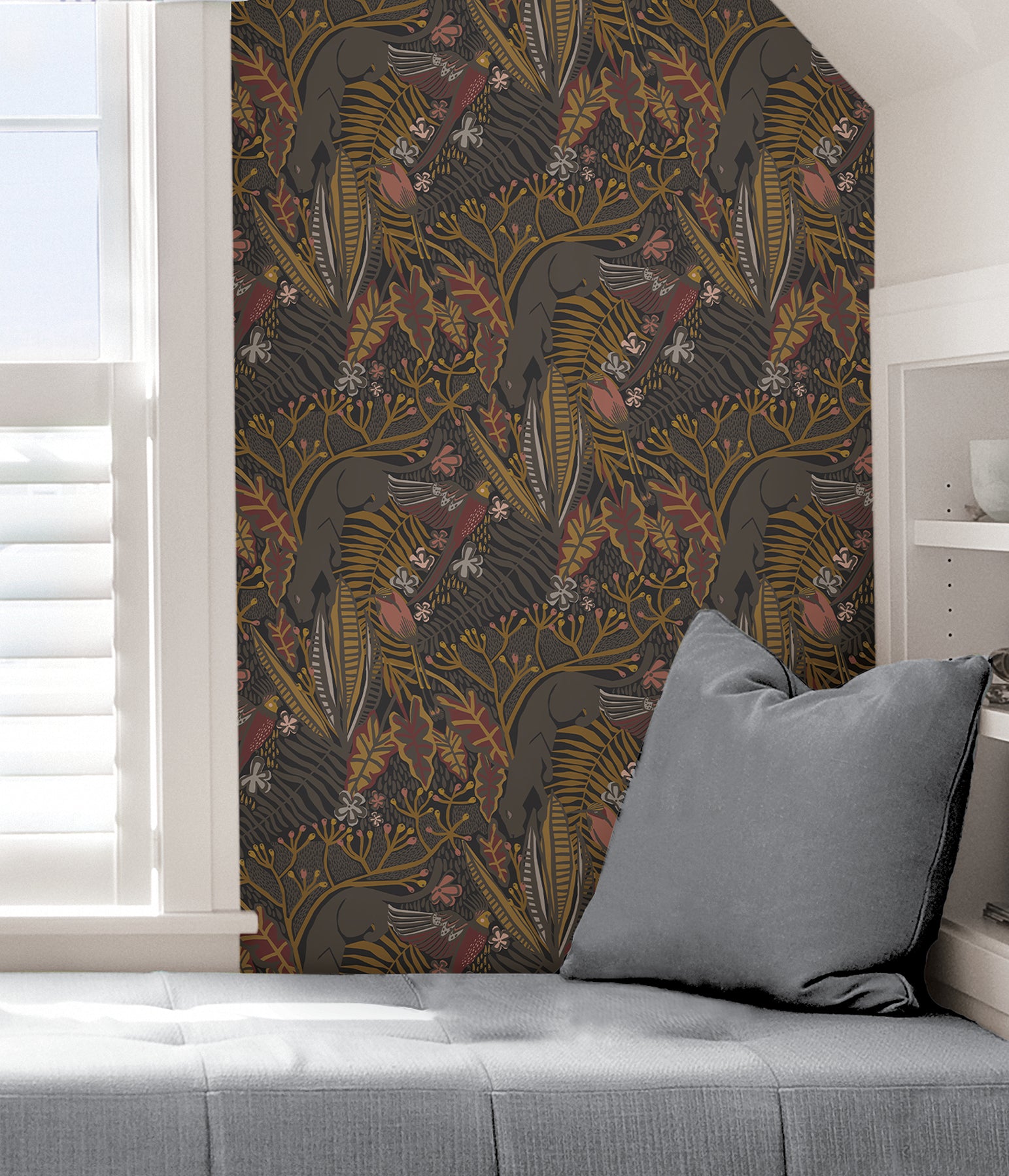 Pip & Lo Poise Peel and Stick Wallpaper in a room setting