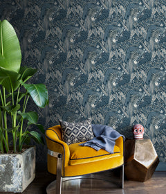 Pip & Lo Poise Peel and Stick Wallpaper in a room setting