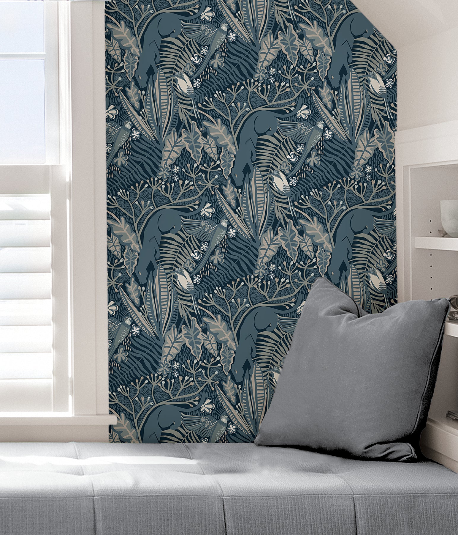 Pip & Lo Poise Peel and Stick Wallpaper in a room setting
