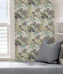 Jaybird P&S Wallpaper in a room setting
