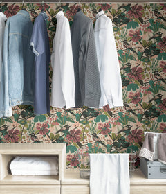 Jaybird P&S Wallpaper in a room setting