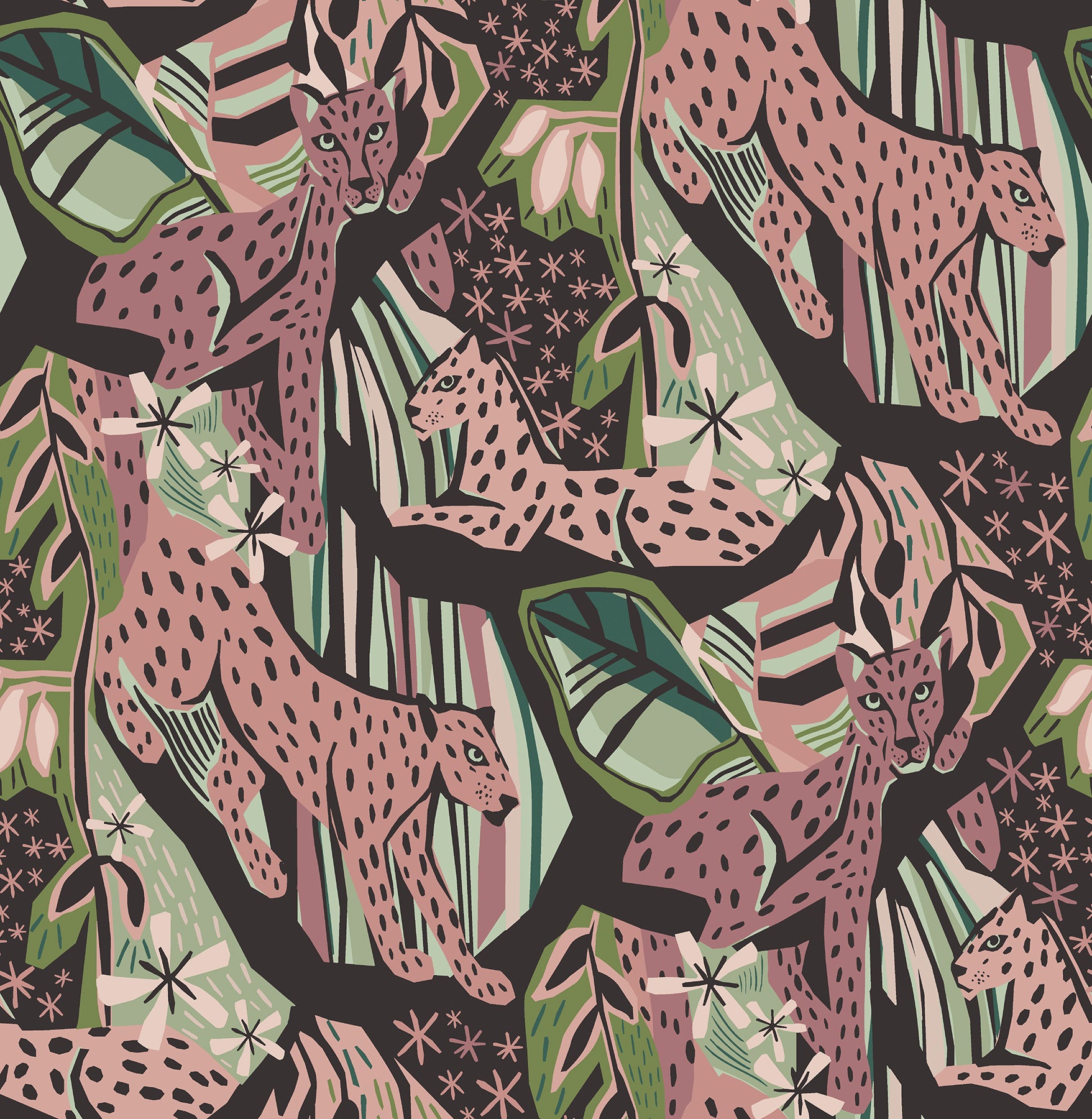 Pip & Lo Cat Nap Peel and Stick Wallpaper by WallPops