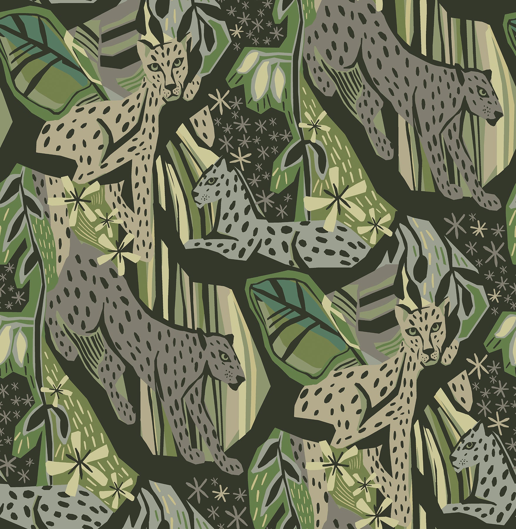 Pip & Lo Cat Nap Peel and Stick Wallpaper by WallPops