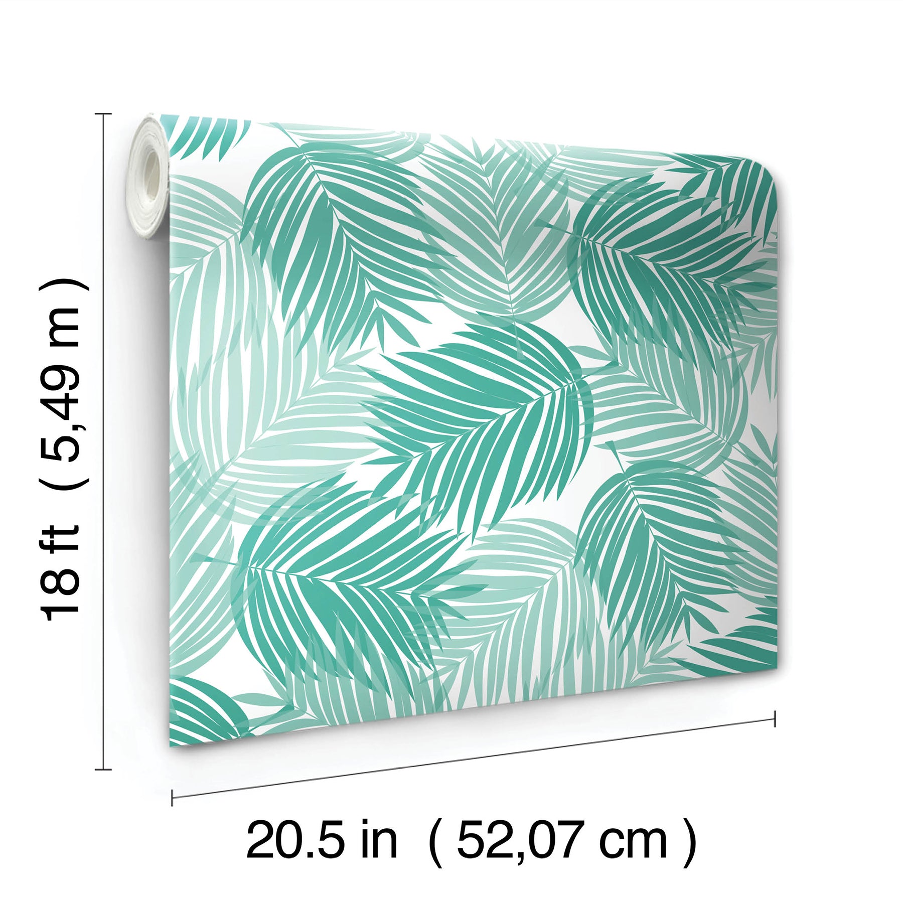 Stay Palm Leaf P&S Wallpaper - dimensions