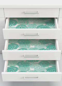 Stay Palm Leaf P&S Wallpaper in a room setting
