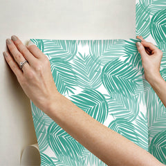 Stay Palm Leaf P&S Wallpaper - how to stick