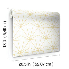 Packed Party Geometric Peel and Stick Wallpaper - dimensions