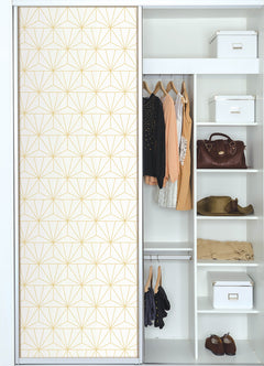 Packed Party Geometric Peel and Stick Wallpaper in a room setting