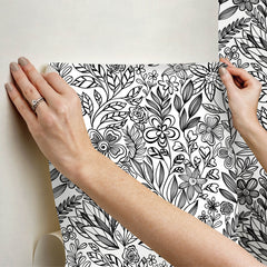 Packed Party Garden Simply Stated Peel and Stick Wallpaper - how to stick