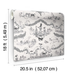 Rachel Antonoff Worst in Show Peel and Stick Wallpaper - dimensions