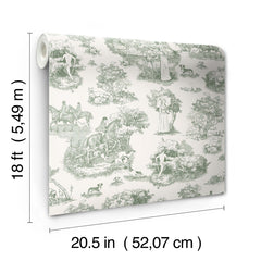 Rachel Antonoff The Chase Peel and Stick Wallpaper - dimensions