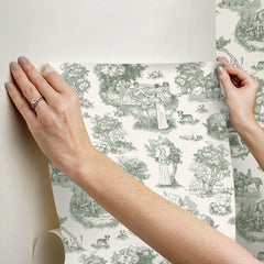 Rachel Antonoff The Chase Peel and Stick Wallpaper - how to stick