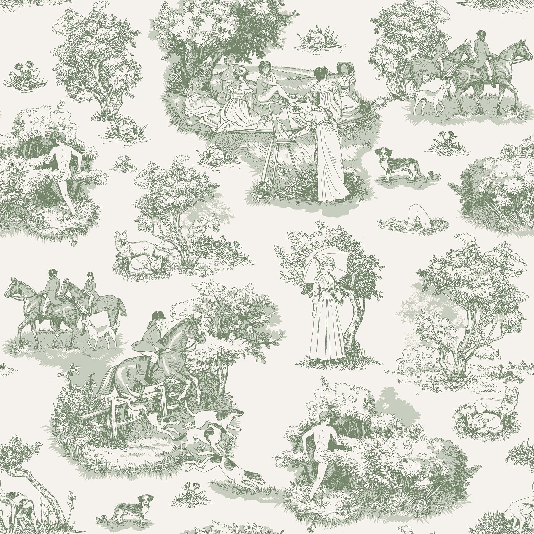 Rachel Antonoff The Chase Peel and Stick Wallpaper by WallPops
