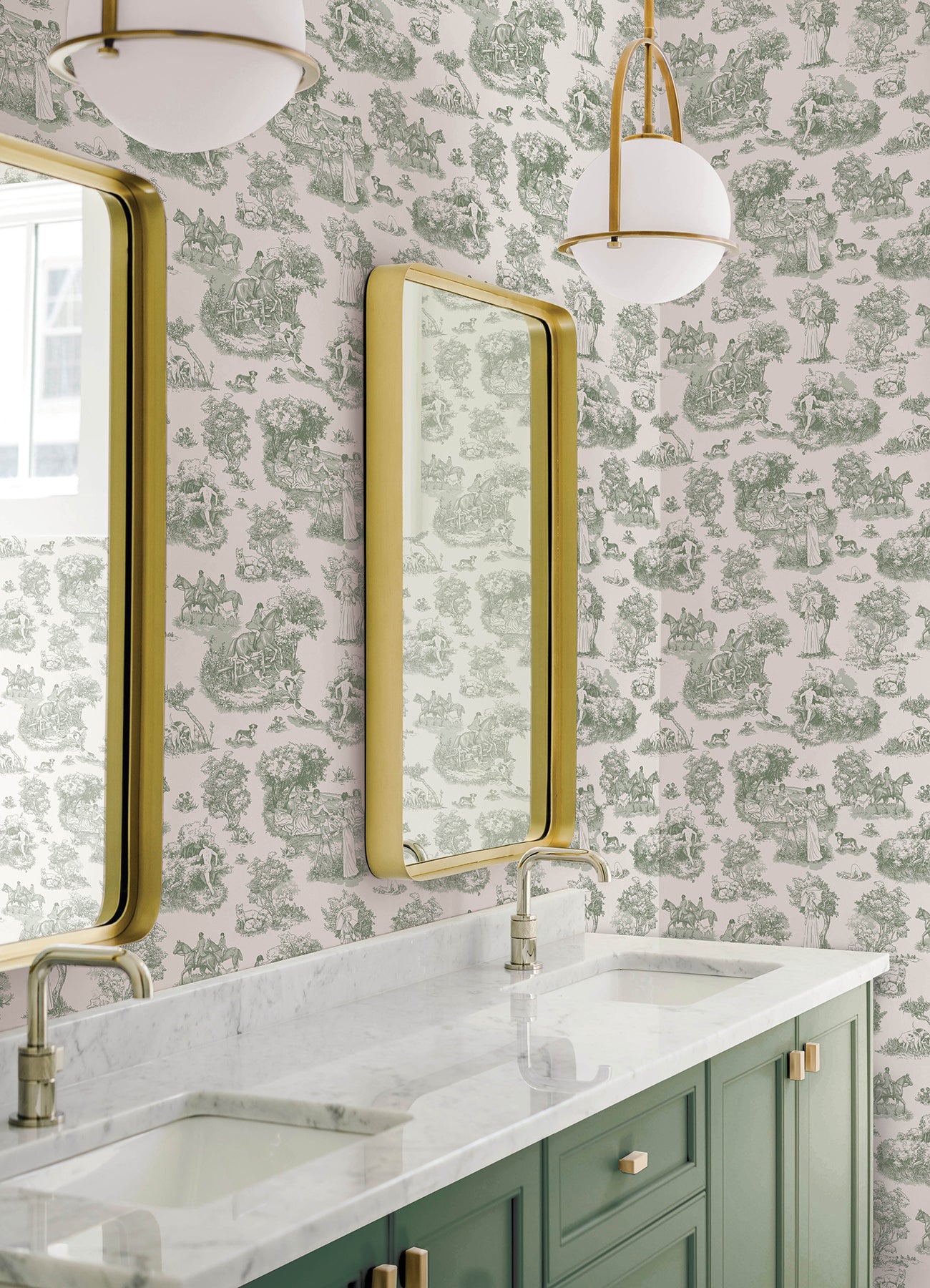 Rachel Antonoff The Chase Peel and Stick Wallpaper in a room setting