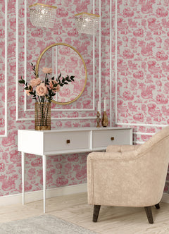 Rachel Antonoff The Chase Peel and Stick Wallpaper in a room setting