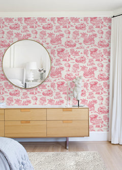 Rachel Antonoff The Chase Peel and Stick Wallpaper in a room setting