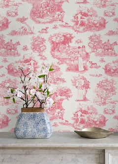 Rachel Antonoff The Chase Peel and Stick Wallpaper in a room setting