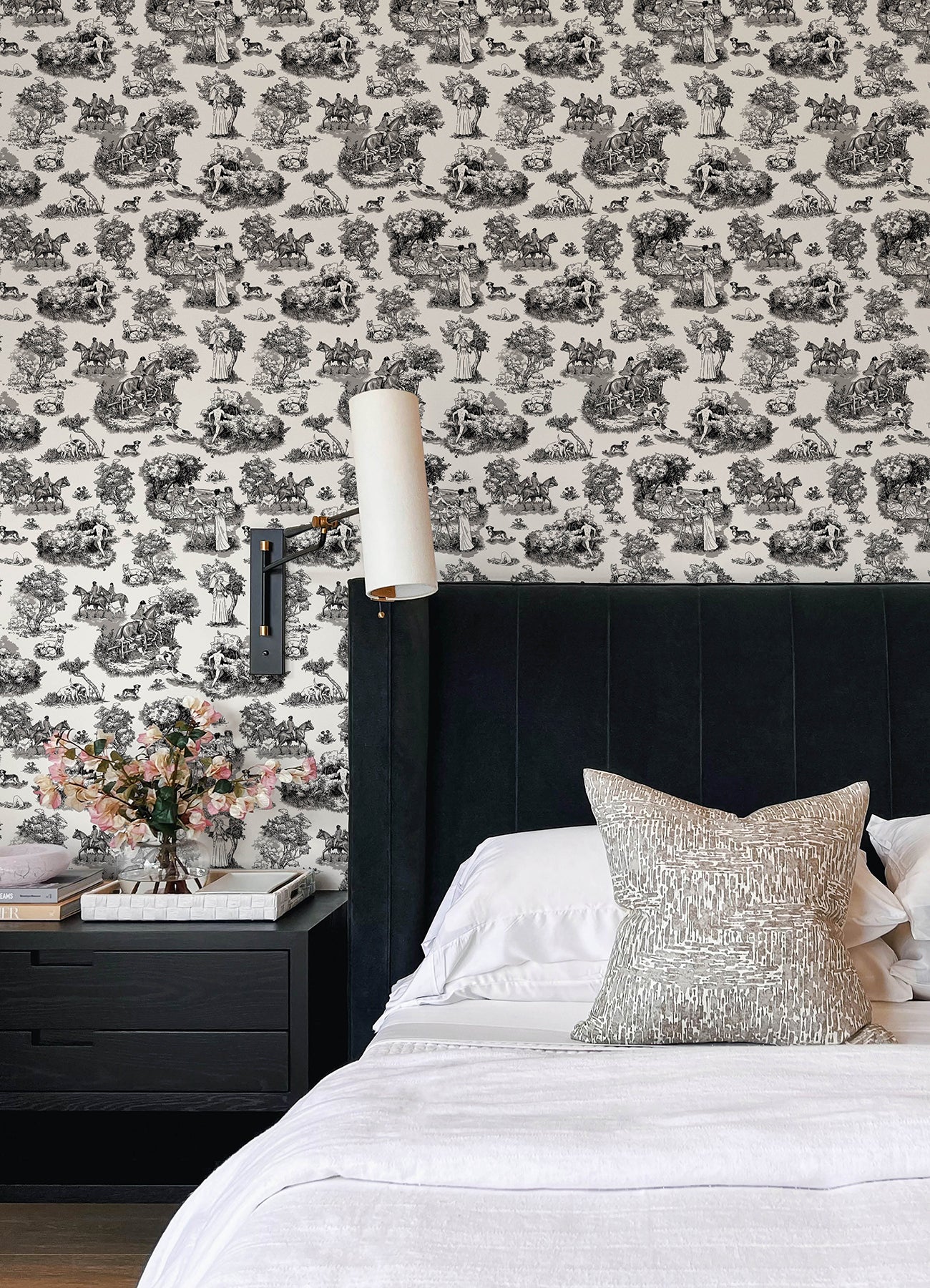 Rachel Antonoff The Chase Peel and Stick Wallpaper in a room setting