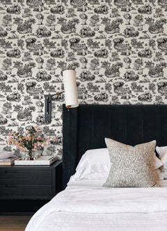 Rachel Antonoff The Chase Peel and Stick Wallpaper in a room setting