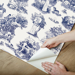 Rachel Antonoff The Chase Peel and Stick Wallpaper - how to peel