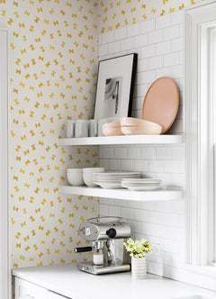 Pasta P&S Wallpaper in a room setting