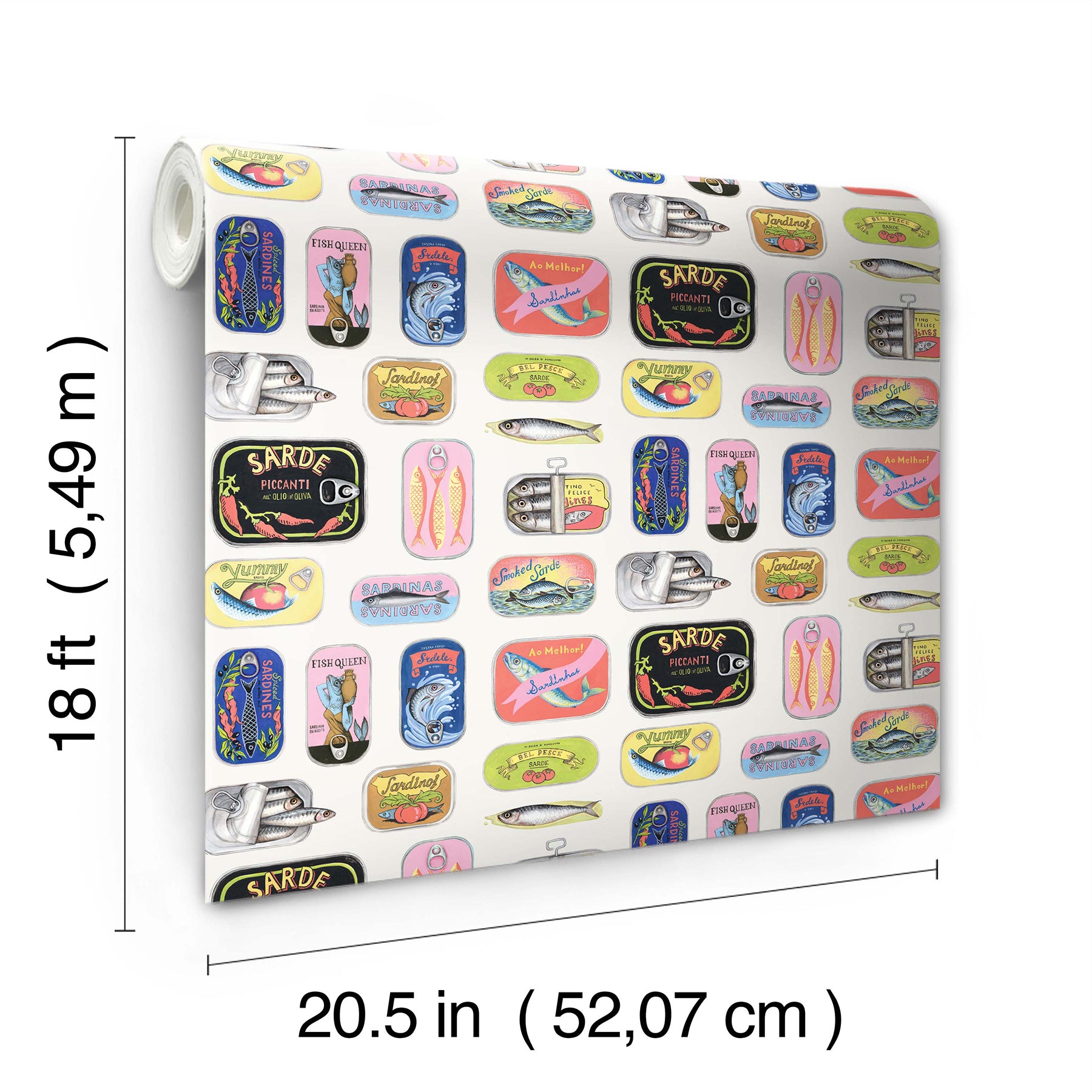 Sardine Tins P&S Wallpaper - dimensions