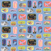 Rachel Antonoff Sardine Tins Peel and Stick Wallpaper by WallPops