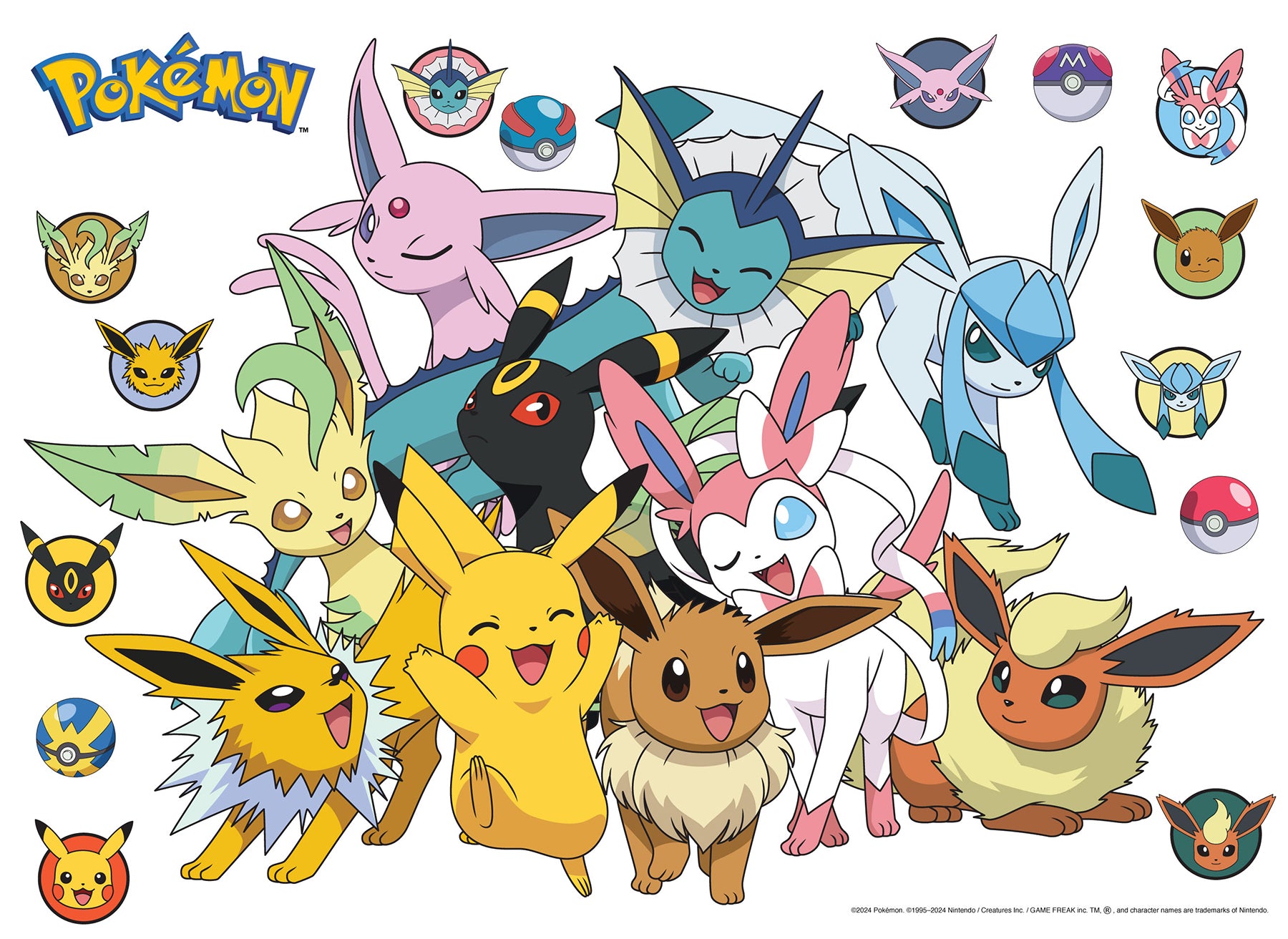 Pokémon Eevee Evolutions Wall Decals by WallPops