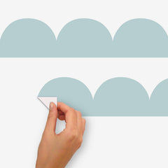Scallop Border Wall Decals - peel and stick