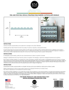 Scallop Border Wall Decals - packaging