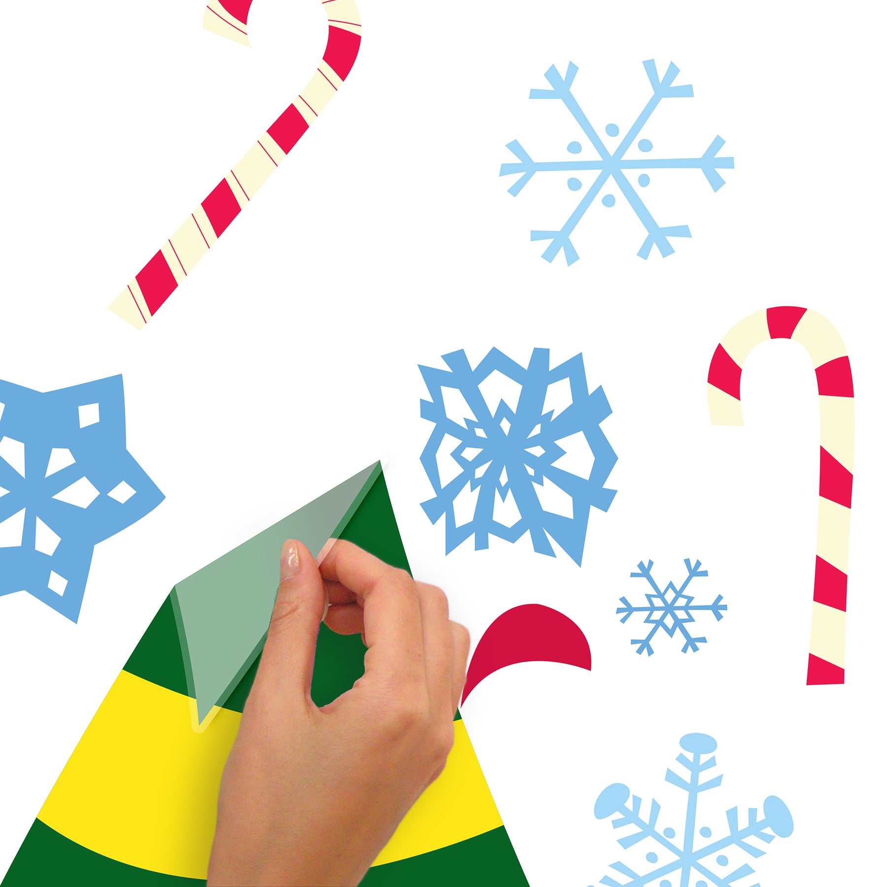 Buddy The Elf Santa I Know Him Wall Decals - how to peel